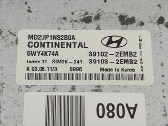 compare product 2011-2013 Hyundai Elantra PCM Engine Control Computer ECU ECM PCU OEM P/N:39102-2EMB2 39103-2EMB2 Fits Fits 2011 2012 2013 OEM Used Auto Parts