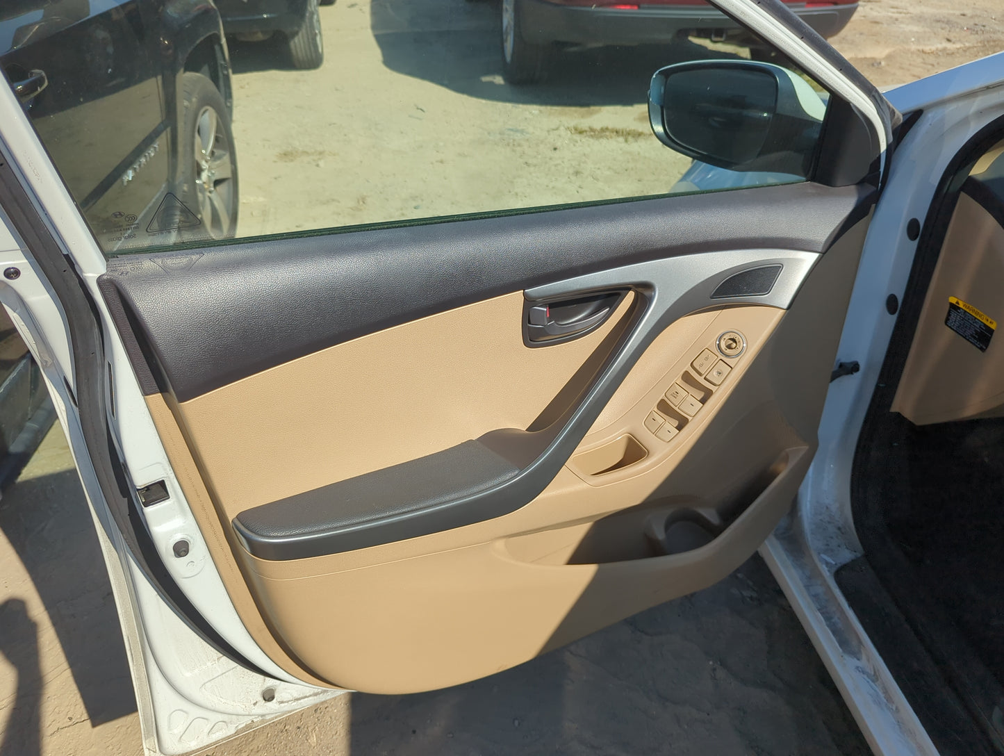 2012 Hyundai Elantra Front Left Driver Interior Door Panel Trim - Oemusedautoparts1.com