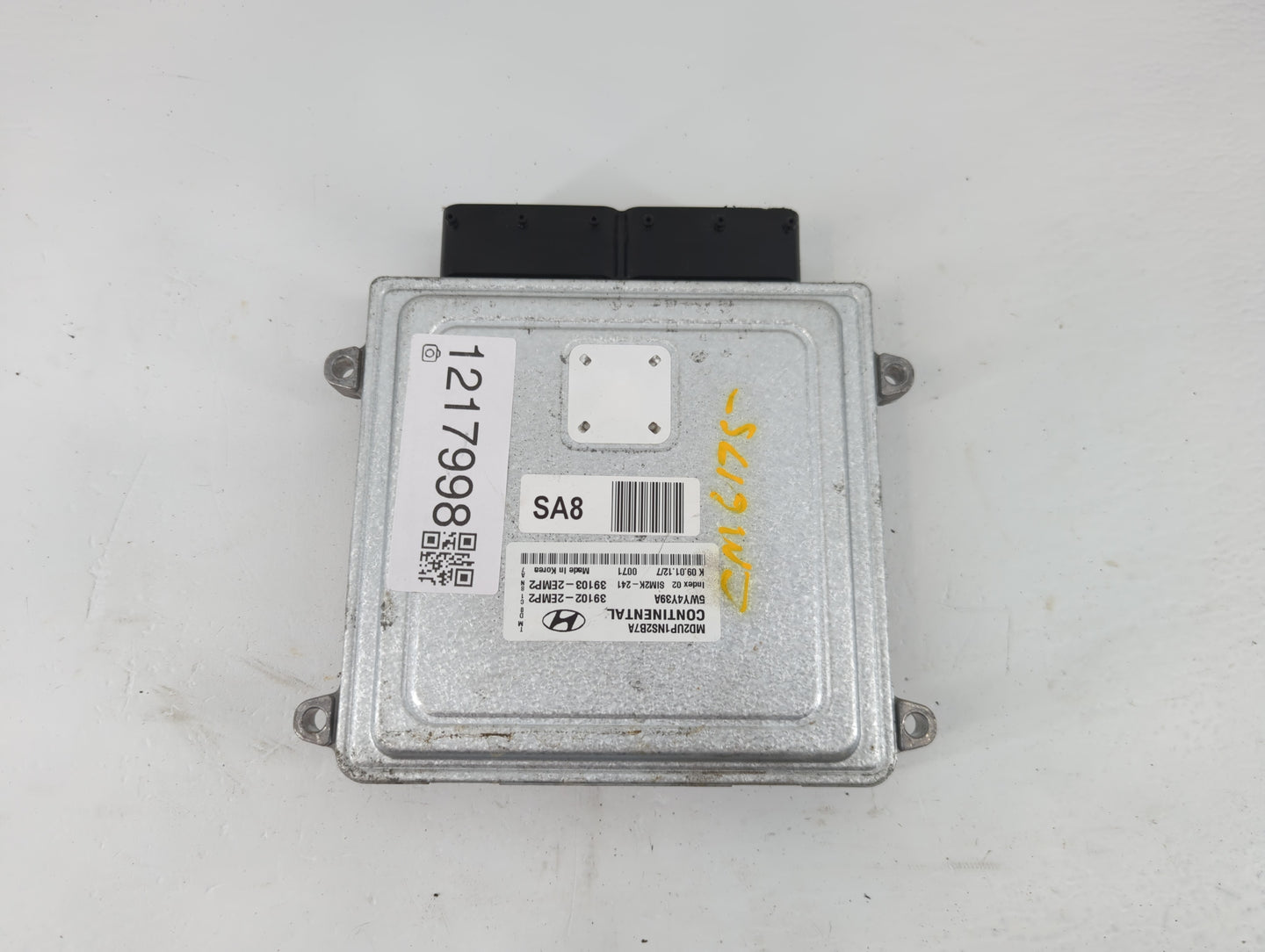 2011-2013 Hyundai Elantra PCM Engine Control Computer ECU ECM PCU OEM P/N:39103-2EMP2 39102-2EMP2 Fits Fits 2011 2012 2013 O