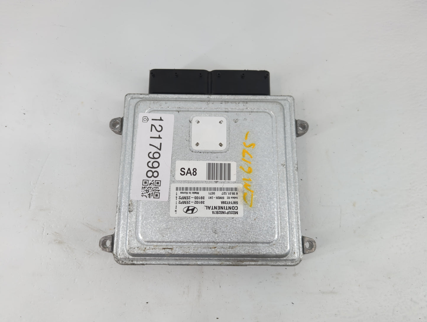 2011-2013 Hyundai Elantra PCM Engine Control Computer ECU ECM PCU OEM P/N:39103-2EMP2 39102-2EMP2 Fits Fits 2011 2012 2013 O