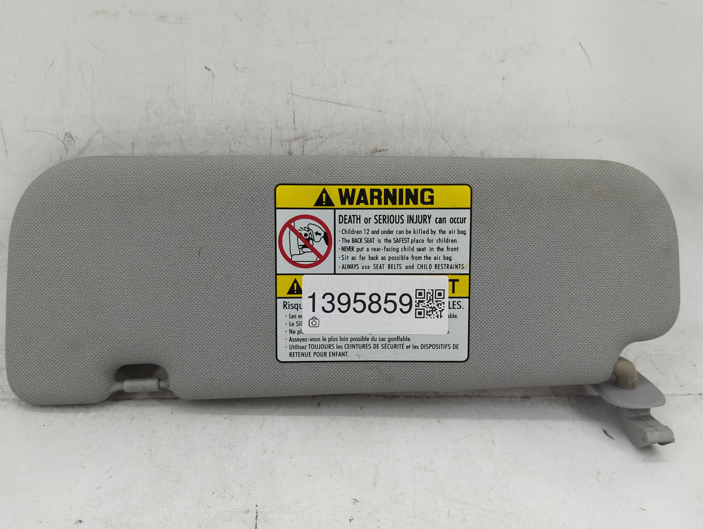 2011-2013 Hyundai Elantra Sun Visor Shade Replacement Passenger Right Mirror Fits Fits 2011 2012 2013 OEM Used Auto Parts - 