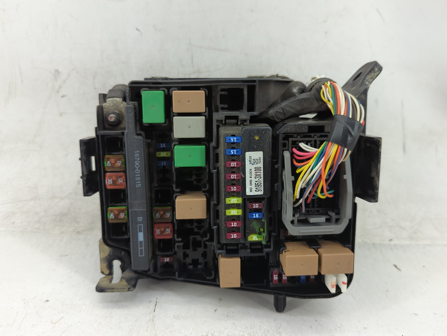 2011-2013 Hyundai Elantra Fusebox Fuse Box Panel Relay Module P/N:91950-3X510 Fits Fits 2011 2012 2013 OEM Used Auto Parts -