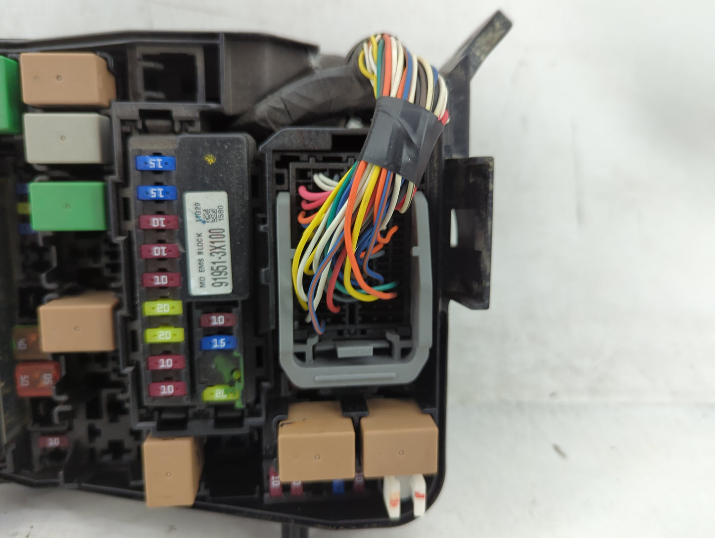 2011-2013 Hyundai Elantra Fusebox Fuse Box Panel Relay Module P/N:91950-3X510 Fits Fits 2011 2012 2013 OEM Used Auto Parts -