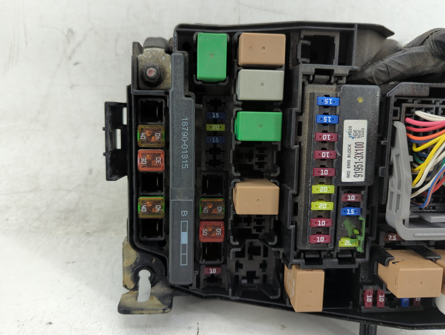 2011-2013 Hyundai Elantra Fusebox Fuse Box Panel Relay Module P/N:91950-3X510 Fits Fits 2011 2012 2013 OEM Used Auto Parts -