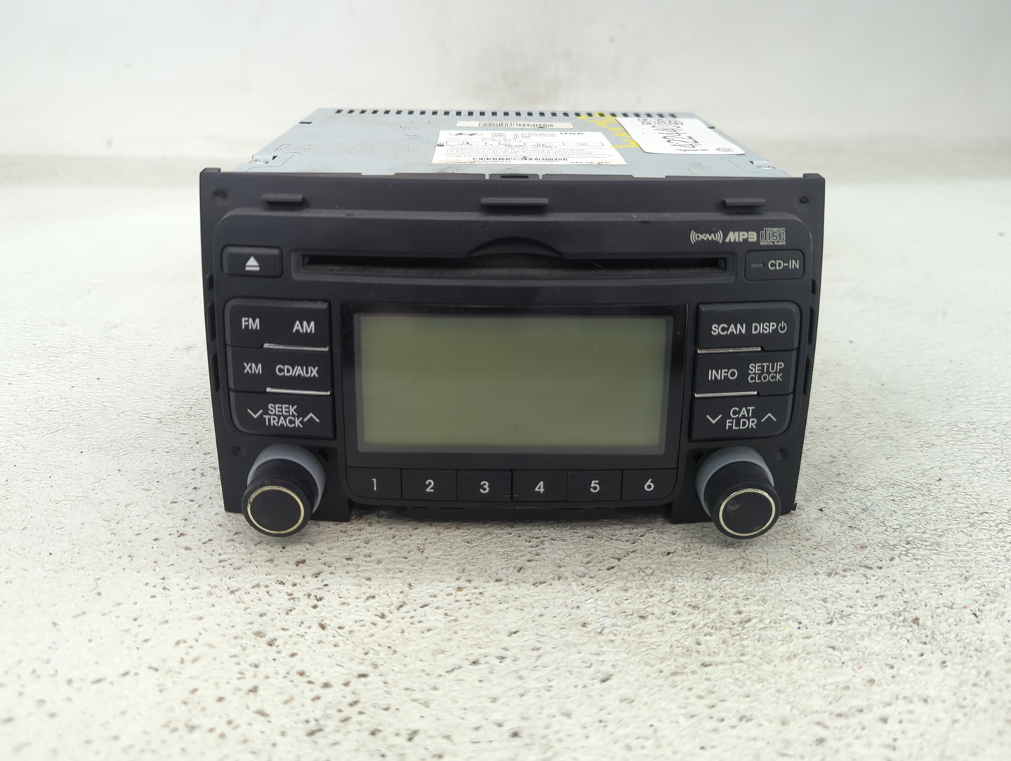 2009-2012 Hyundai Elantra Radio AM FM Cd Player Receiver Replacement P/N:96160-2L150 Fits Fits 2009 2010 2011 2012 OEM Used 