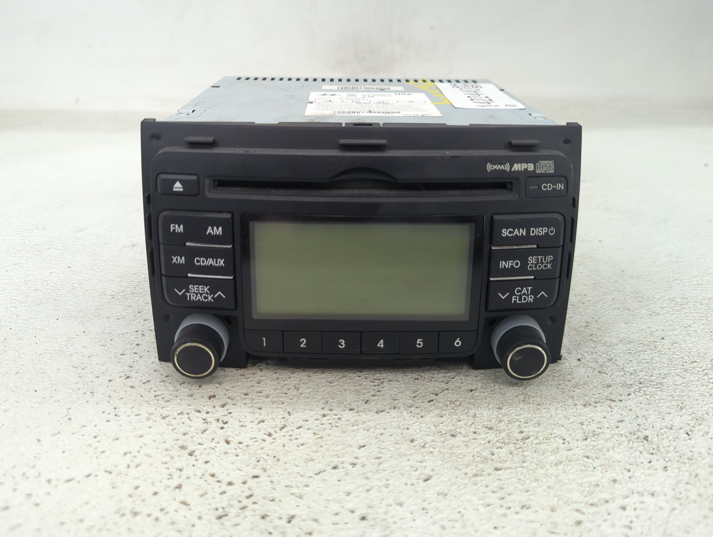 2009-2012 Hyundai Elantra Radio AM FM Cd Player Receiver Replacement P/N:96160-2L150 Fits Fits 2009 2010 2011 2012 OEM Used 