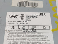 2009-2012 Hyundai Elantra Radio AM FM Cd Player Receiver Replacement P/N:96160-2L150 Fits Fits 2009 2010 2011 2012 OEM Used 