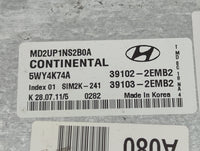 2011-2013 Hyundai Elantra PCM Engine Control Computer ECU ECM PCU OEM P/N:MD2UP1NS2B0A 5WY4K74A Fits Fits 2011 2012 2013 OEM