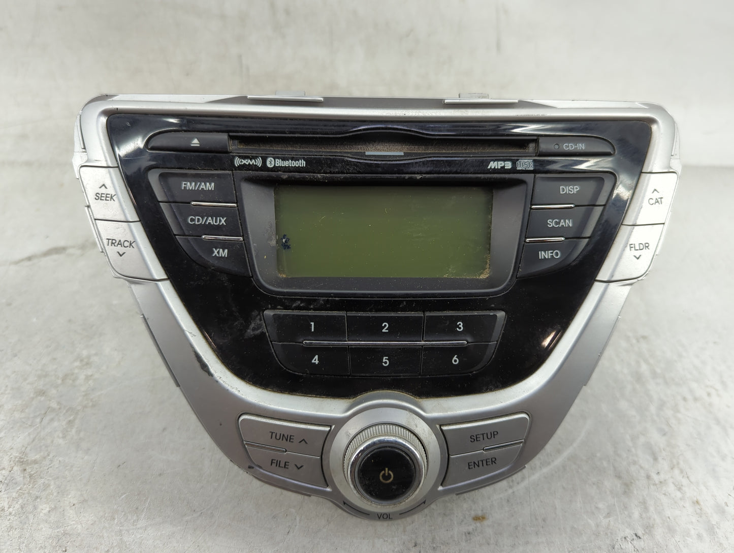 2009-2012 Hyundai Elantra Radio AM FM Cd Player Receiver Replacement P/N:961703X161BLH PA-710MDLSBBLH Fits OEM Used Auto Par