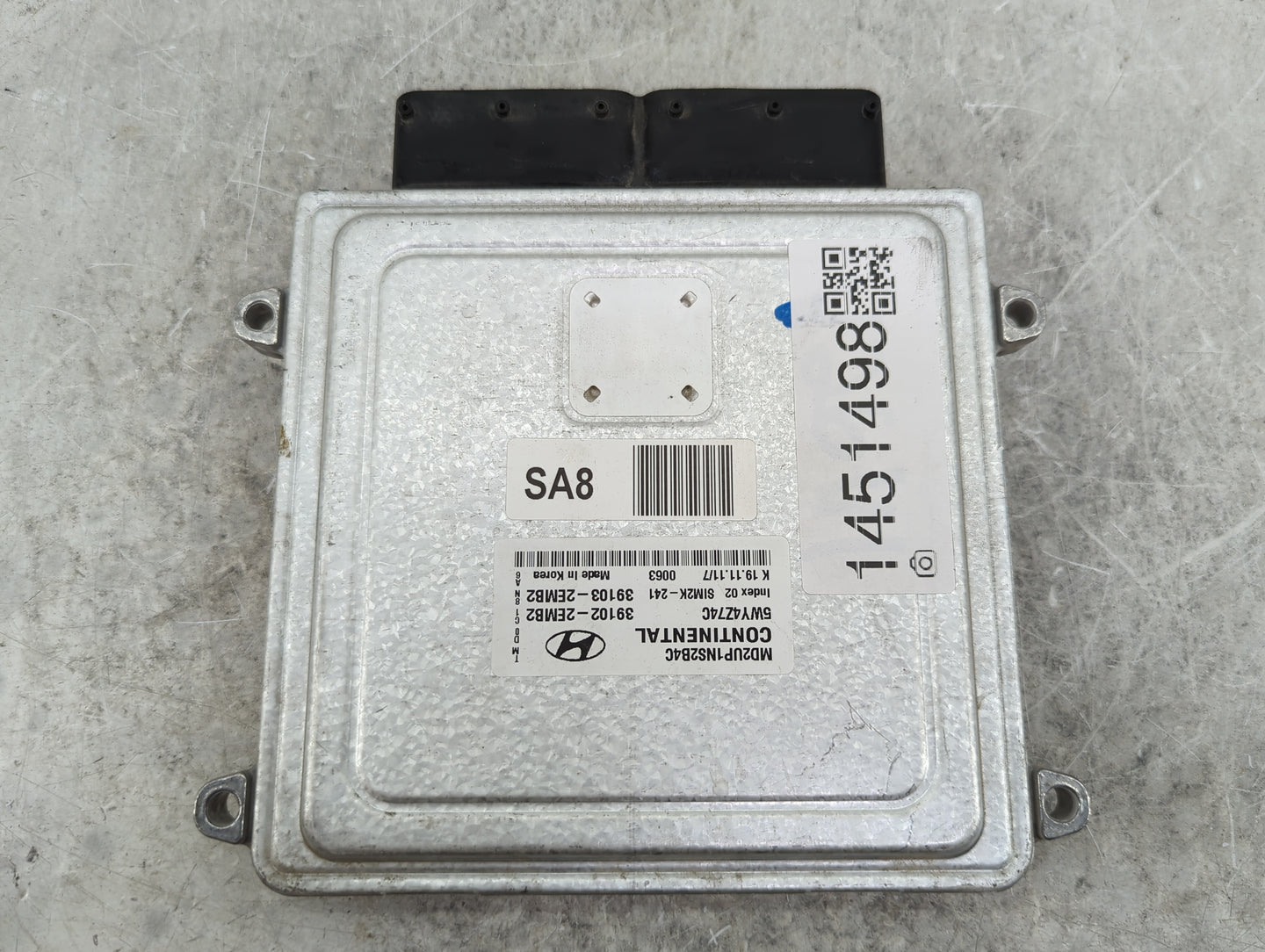 2011-2013 Hyundai Elantra PCM Engine Control Computer ECU ECM PCU OEM P/N:MD2UP1NS2B4C 5WY4Z74C Fits Fits 2011 2012 2013 OEM