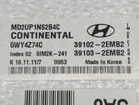 2011-2013 Hyundai Elantra PCM Engine Control Computer ECU ECM PCU OEM P/N:MD2UP1NS2B4C 5WY4Z74C Fits Fits 2011 2012 2013 OEM