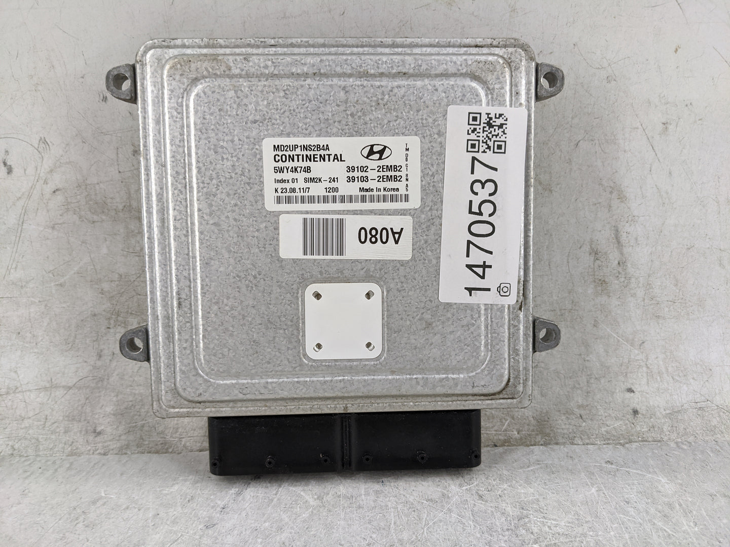 2011-2013 Hyundai Elantra PCM Engine Control Computer ECU ECM PCU OEM P/N:MD2UP1NS2B4A 5WY4K74B Fits Fits 2011 2012 2013 OEM