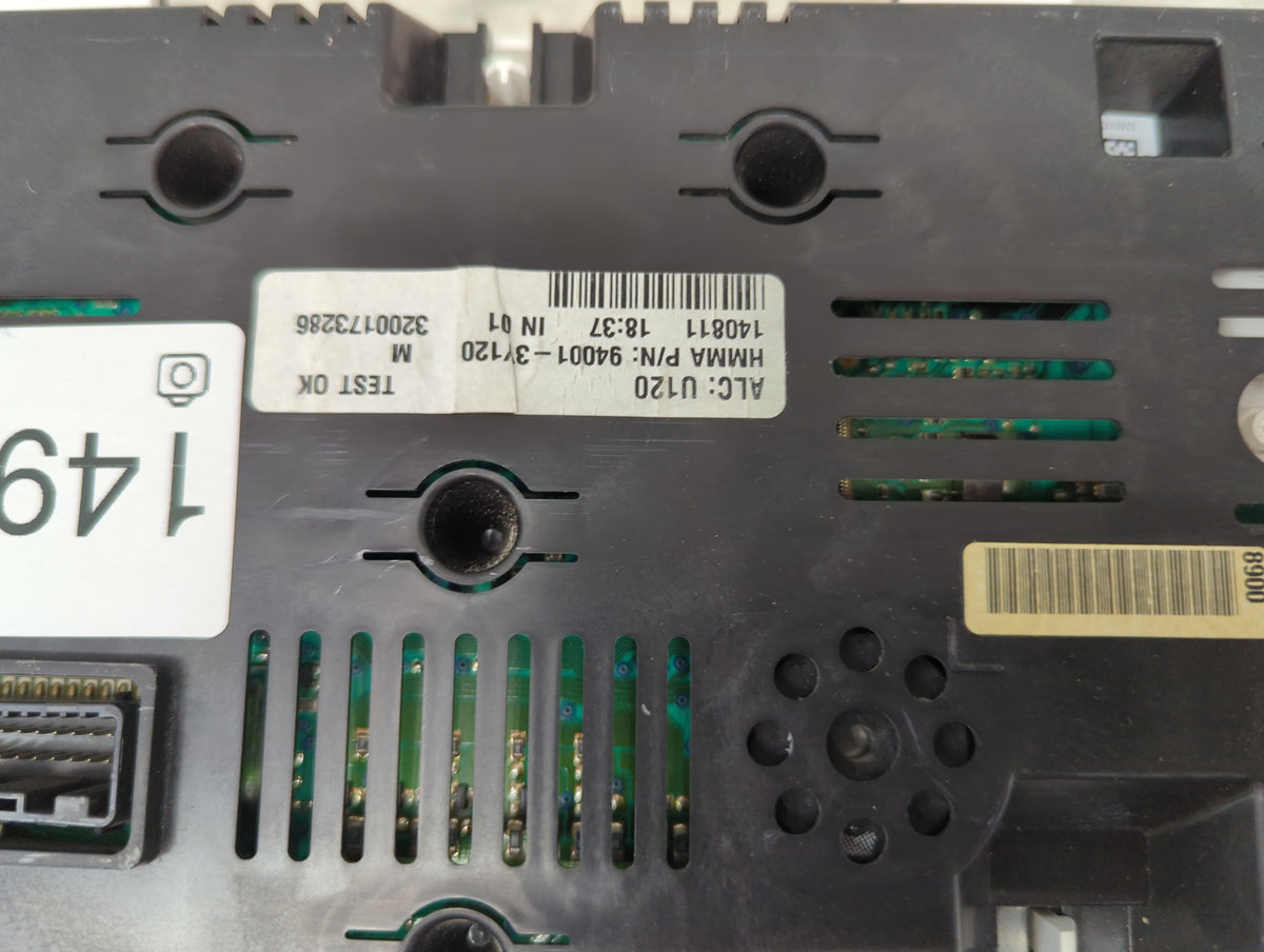 2012 Hyundai Elantra Instrument Cluster Speedometer Gauges P/N:94001-3Y120 Miles: Fits OEM Used Auto Parts - Oemusedautopart