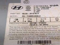 2011-2013 Hyundai Elantra Radio AM FM Cd Player Receiver Replacement P/N:96170-3X161BLH PA-710MDLSBBLH Fits Fits 2011 2012 2