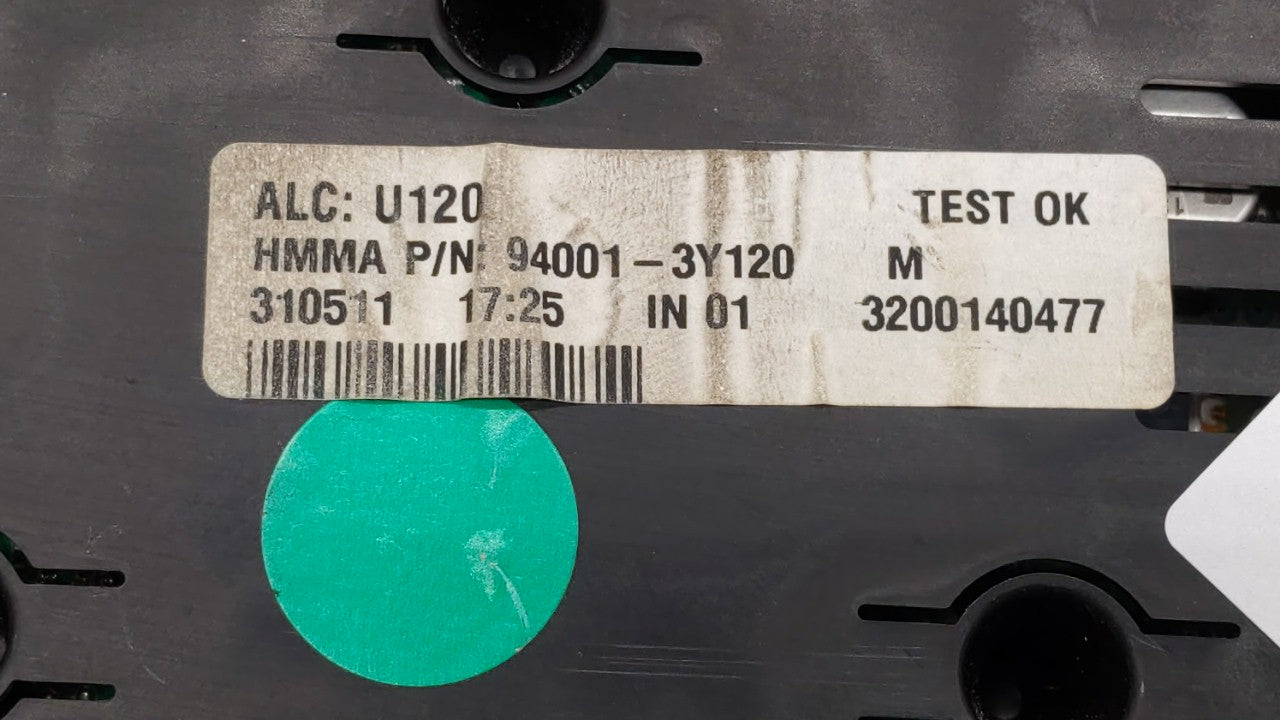 2012 Hyundai Elantra Instrument Cluster Speedometer Gauges P/N:94001-3Y120 94001-3X270 Fits OEM Used Auto Parts - Oemusedaut