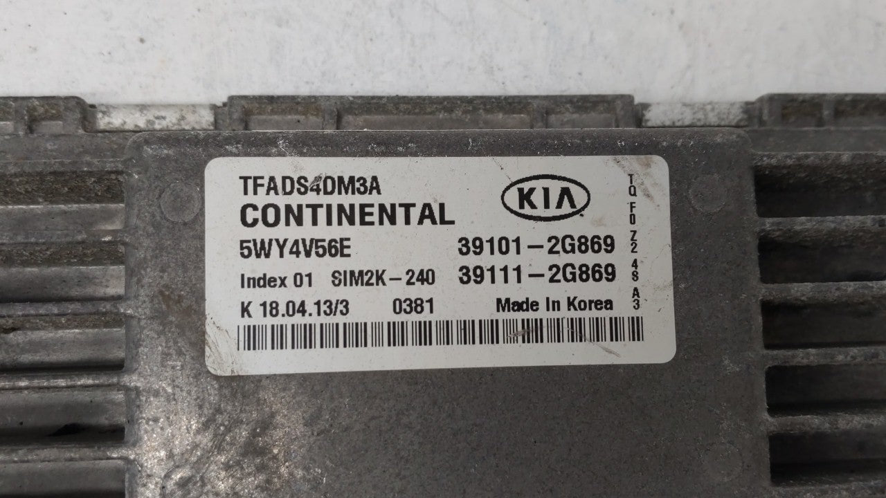 2011-2013 Hyundai Elantra PCM Engine Control Computer ECU ECM PCU OEM P/N:39102-2EMN2 39103-2EMN2 Fits Fits 2011 2012 2013 O