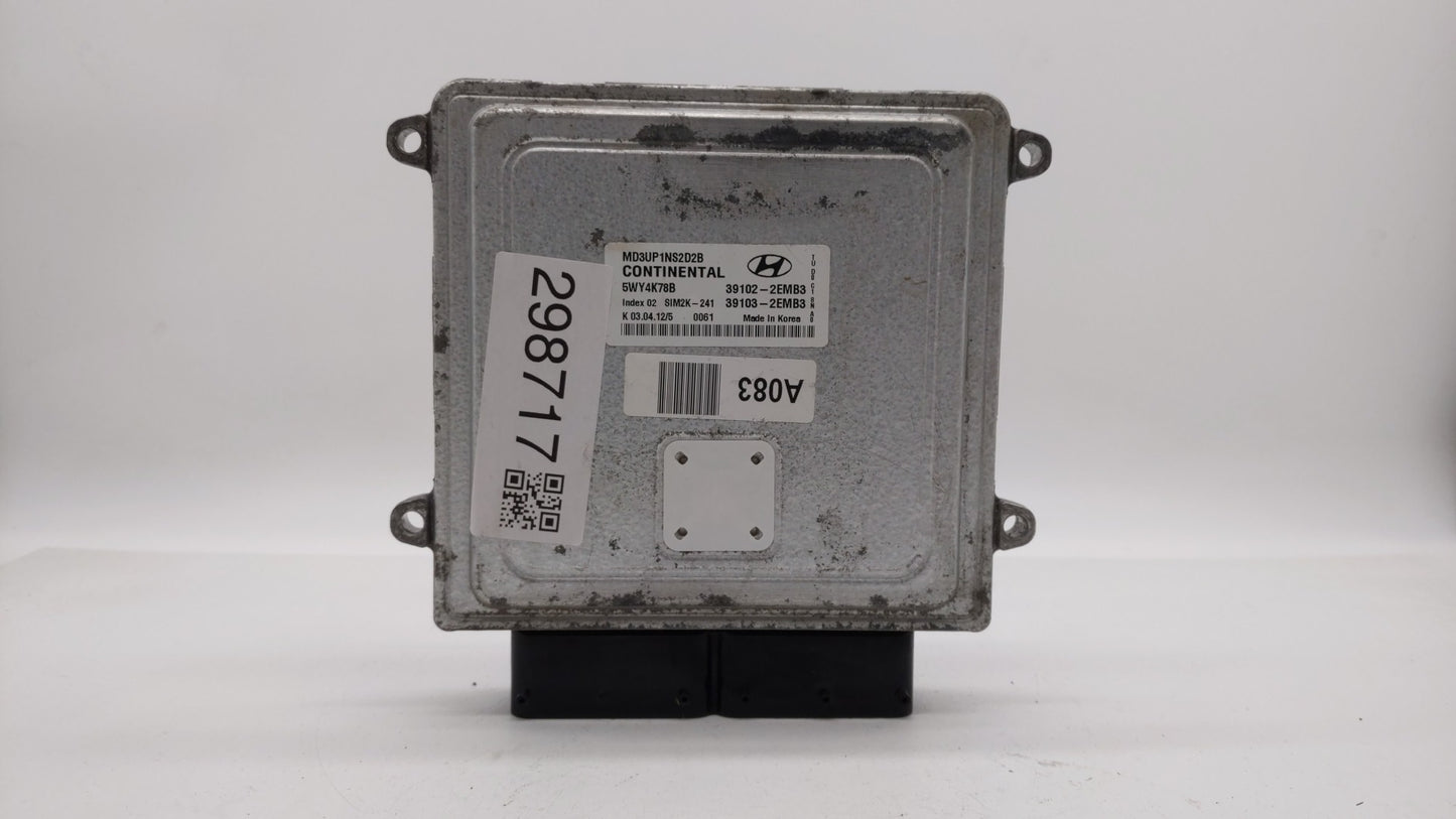 2011-2013 Hyundai Elantra PCM Engine Control Computer ECU ECM PCU OEM P/N:39102-2EMN2 39103-2EMN2 Fits Fits 2011 2012 2013 O