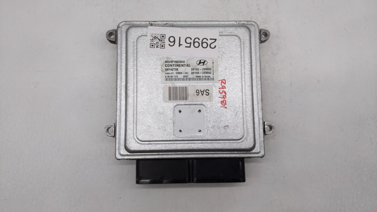 2011-2013 Hyundai Elantra PCM Engine Control Computer ECU ECM PCU OEM P/N:39102-2EMN2 39103-2EMN2 Fits Fits 2011 2012 2013 O