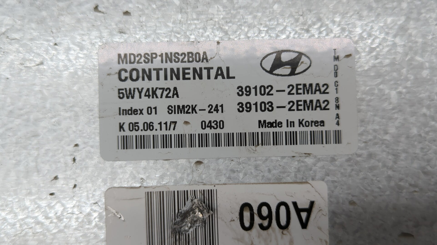 2011-2013 Hyundai Elantra PCM Engine Control Computer ECU ECM PCU OEM P/N:39102-2EMN2 39103-2EMN2 Fits Fits 2011 2012 2013 O
