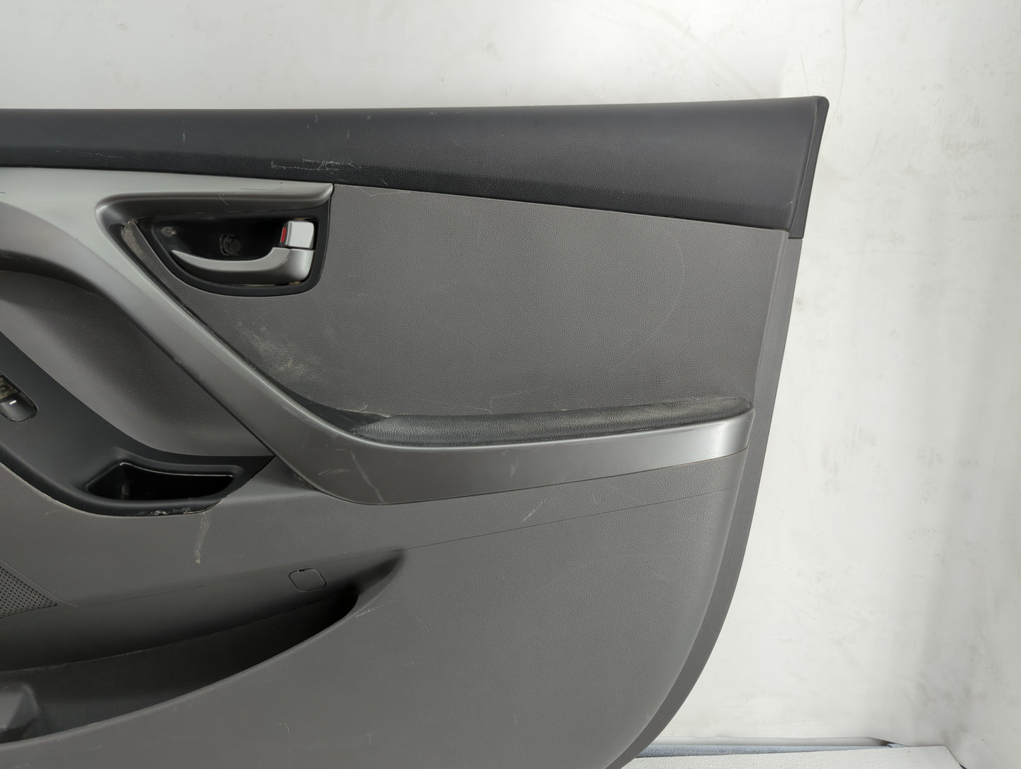 2012 Hyundai Elantra Front Right Passenger Interior Door Panel Trim Grey - Oemusedautoparts1.com