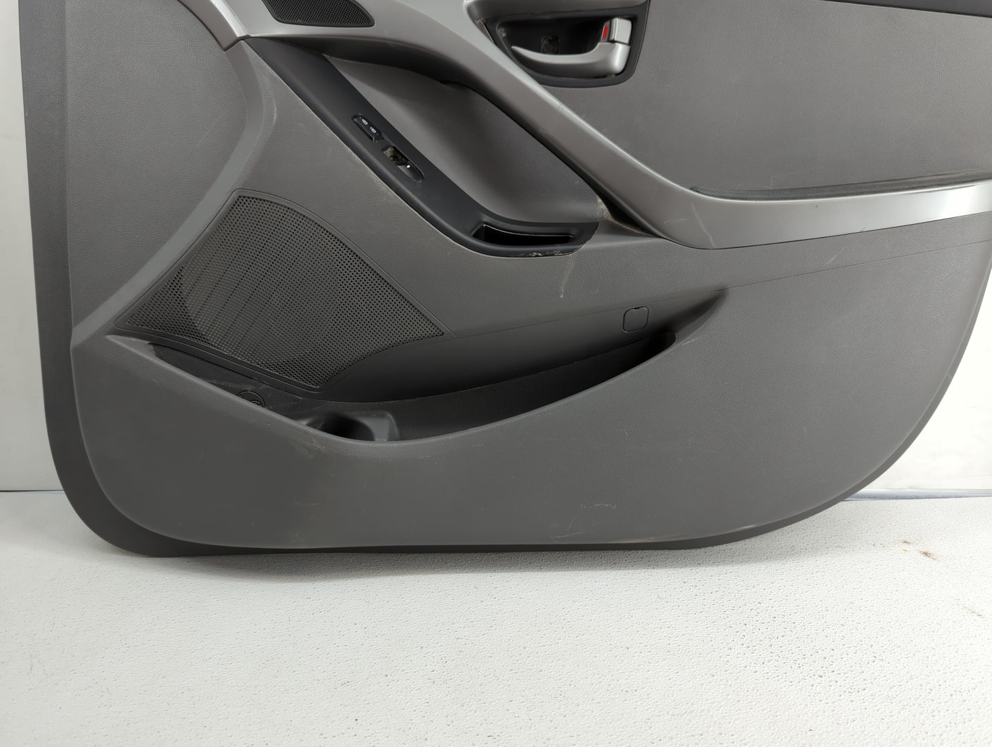 2012 Hyundai Elantra Front Right Passenger Interior Door Panel Trim Grey - Oemusedautoparts1.com