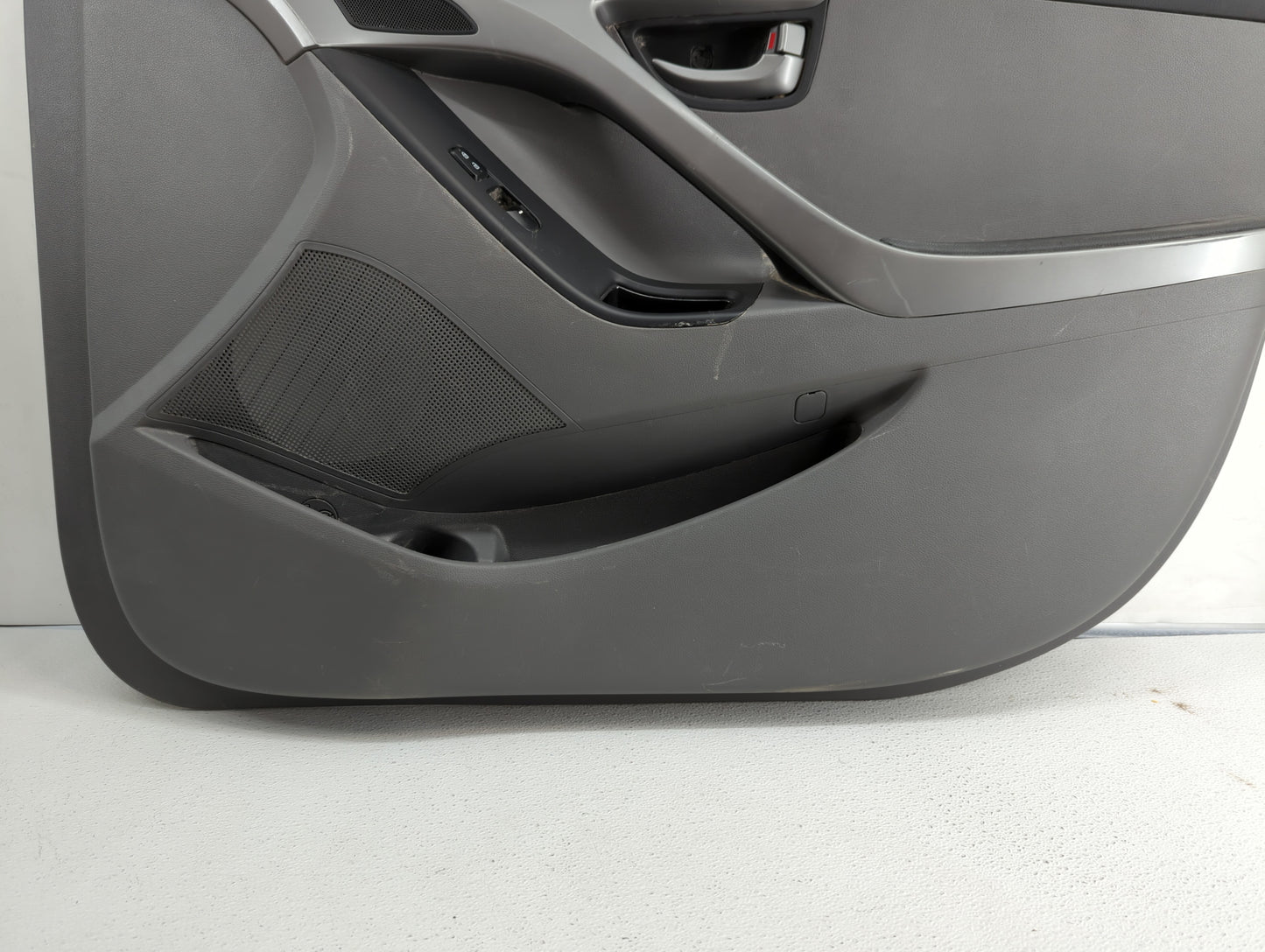 2012 Hyundai Elantra Front Right Passenger Interior Door Panel Trim Grey - Oemusedautoparts1.com