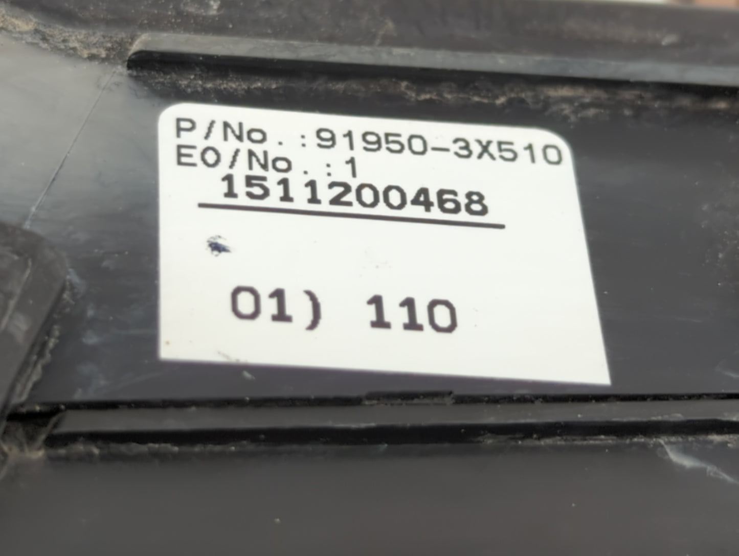 2011-2013 Hyundai Elantra Fusebox Fuse Box Panel Relay Module P/N:91950-3X510 Fits Fits 2011 2012 2013 OEM Used Auto Parts -