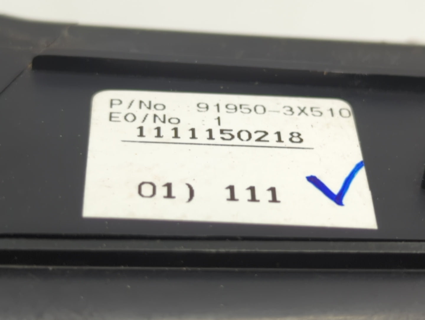 2011-2013 Hyundai Elantra Fusebox Fuse Box Panel Relay Module P/N:91950-3X510 Fits Fits 2011 2012 2013 OEM Used Auto Parts -