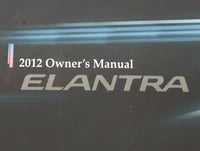 2012 Hyundai Elantra Owners Manual Book Guide OEM Used Auto Parts - Oemusedautoparts1.com
