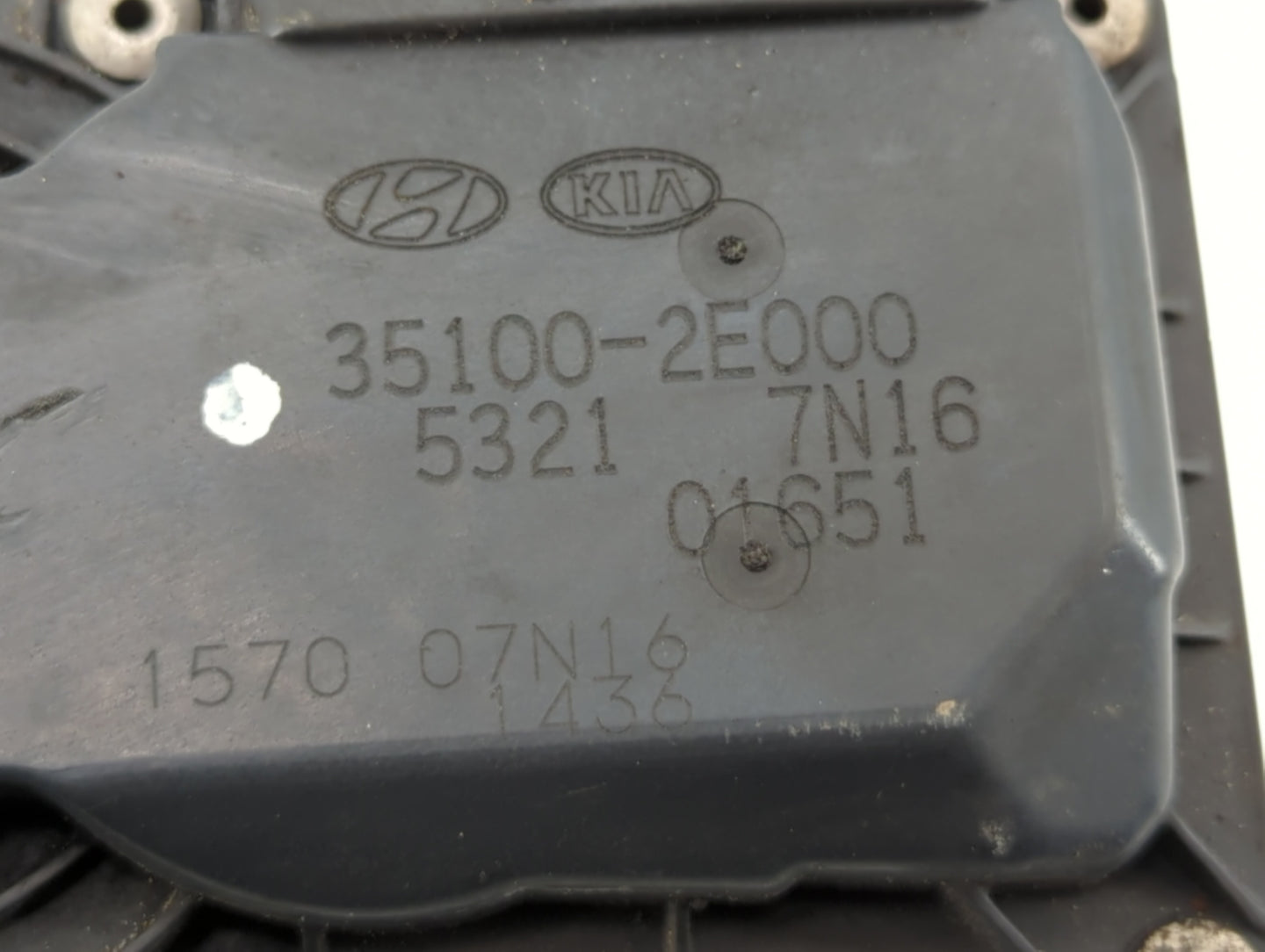 2011-2020 Hyundai Elantra Throttle Body P/N:35100-2E000 35100-2E710 Fits OEM Used Auto Parts - Oemusedautoparts1.com