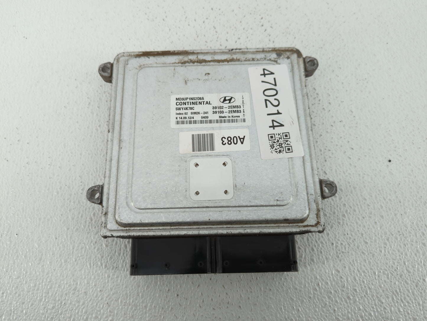 2011-2013 Hyundai Elantra PCM Engine Control Computer ECU ECM PCU OEM P/N:39102-2EMP2 39103-2EMP2 Fits Fits 2011 2012 2013 O