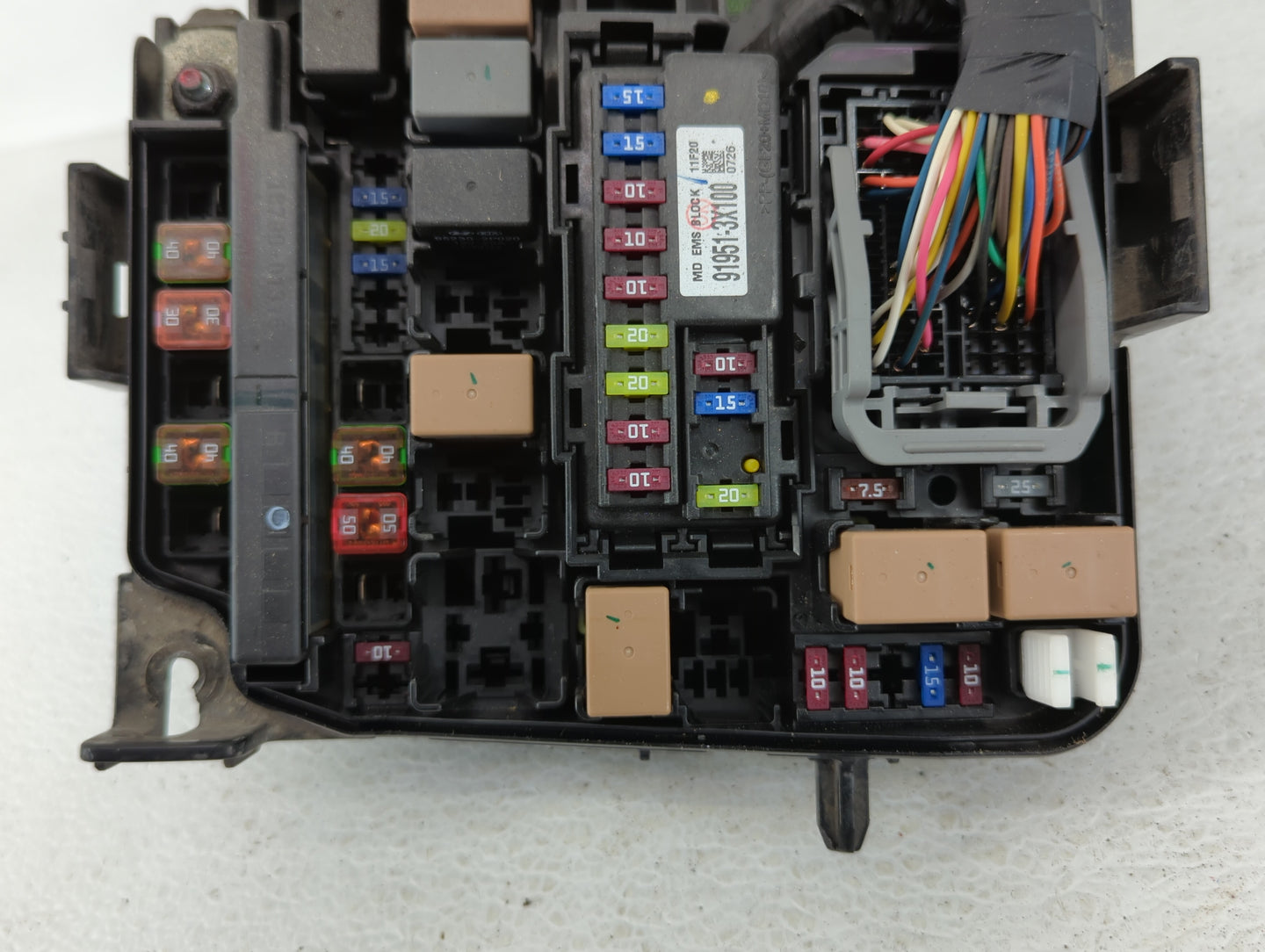 2011-2013 Hyundai Elantra Fusebox Fuse Box Panel Relay Module P/N:91950-3X711 91950-3X011, 91950-3X510 Fits Fits 2011 2012 2