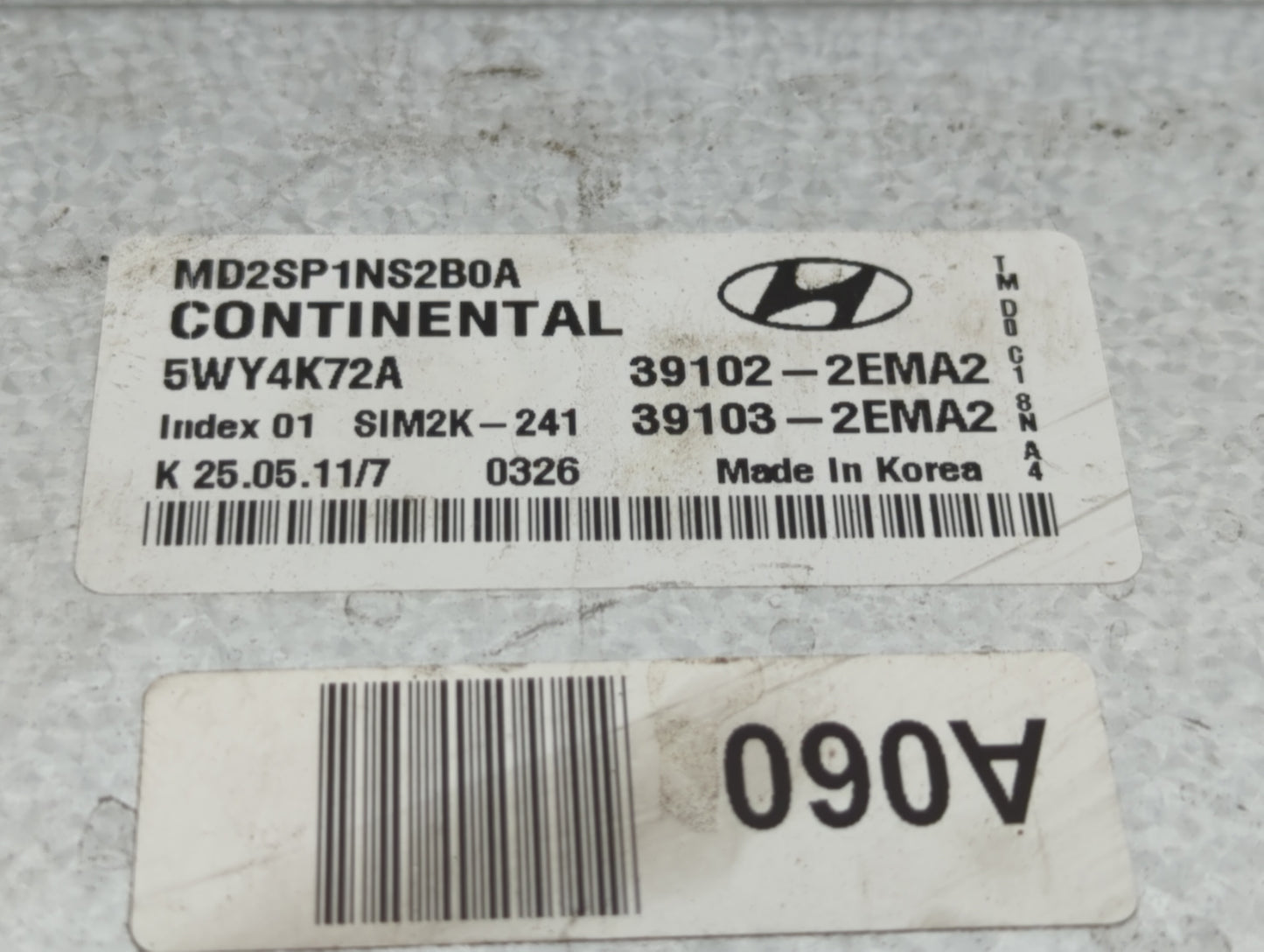 2011-2013 Hyundai Elantra PCM Engine Control Computer ECU ECM PCU OEM P/N:39103-2EMN3 39102-2EMN3 Fits Fits 2011 2012 2013 O