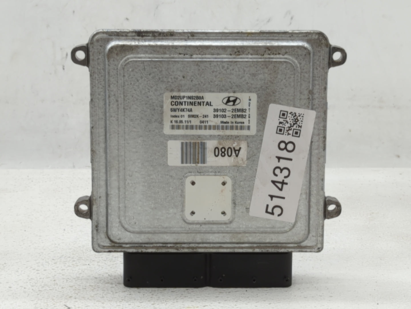 2011-2013 Hyundai Elantra PCM Engine Control Computer ECU ECM PCU OEM P/N:39103-2EMB2 39102-2EMB2 Fits Fits 2011 2012 2013 O