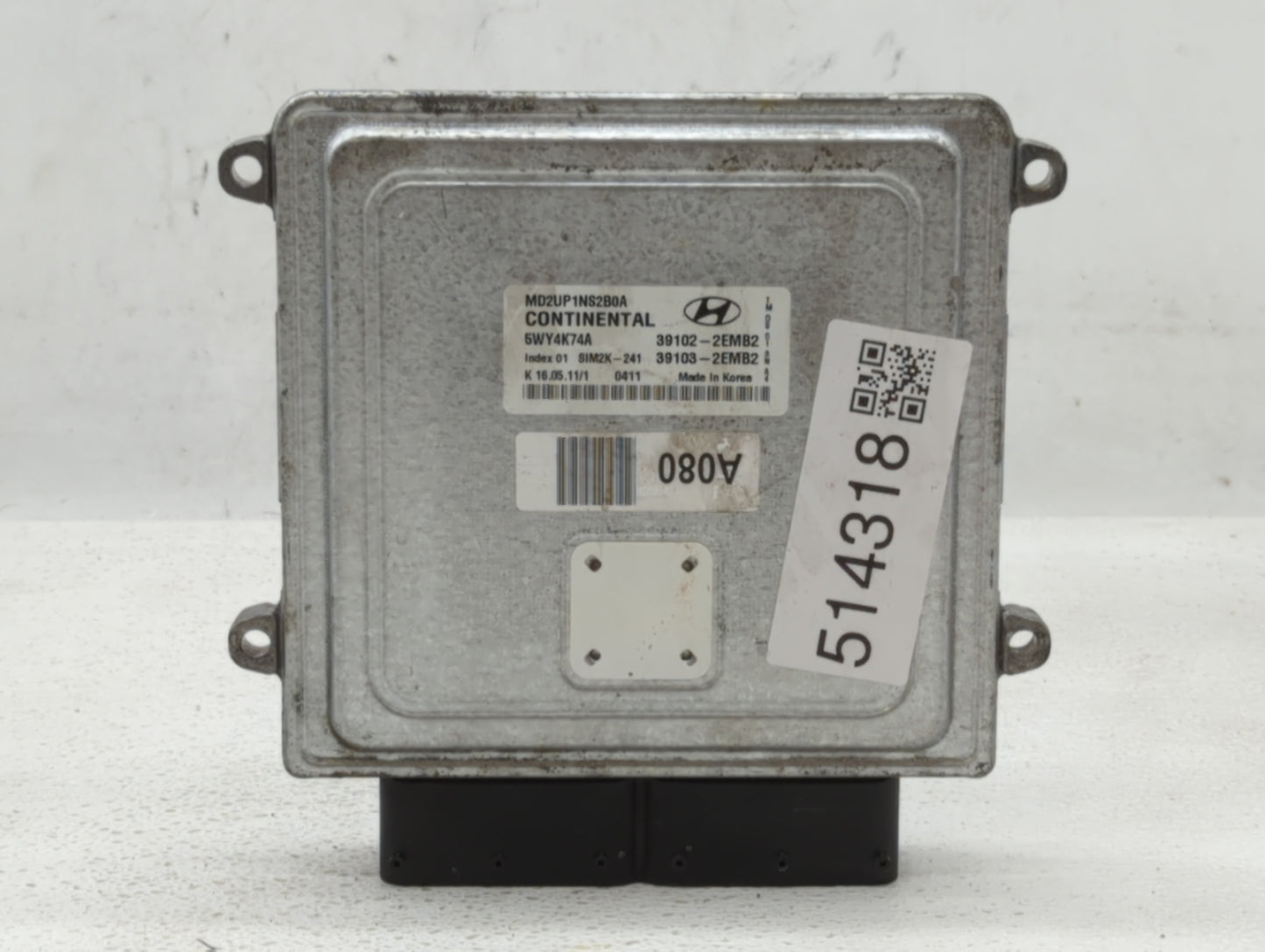 2011-2013 Hyundai Elantra PCM Engine Control Computer ECU ECM PCU OEM P/N:39103-2EMB2 39102-2EMB2 Fits Fits 2011 2012 2013 O