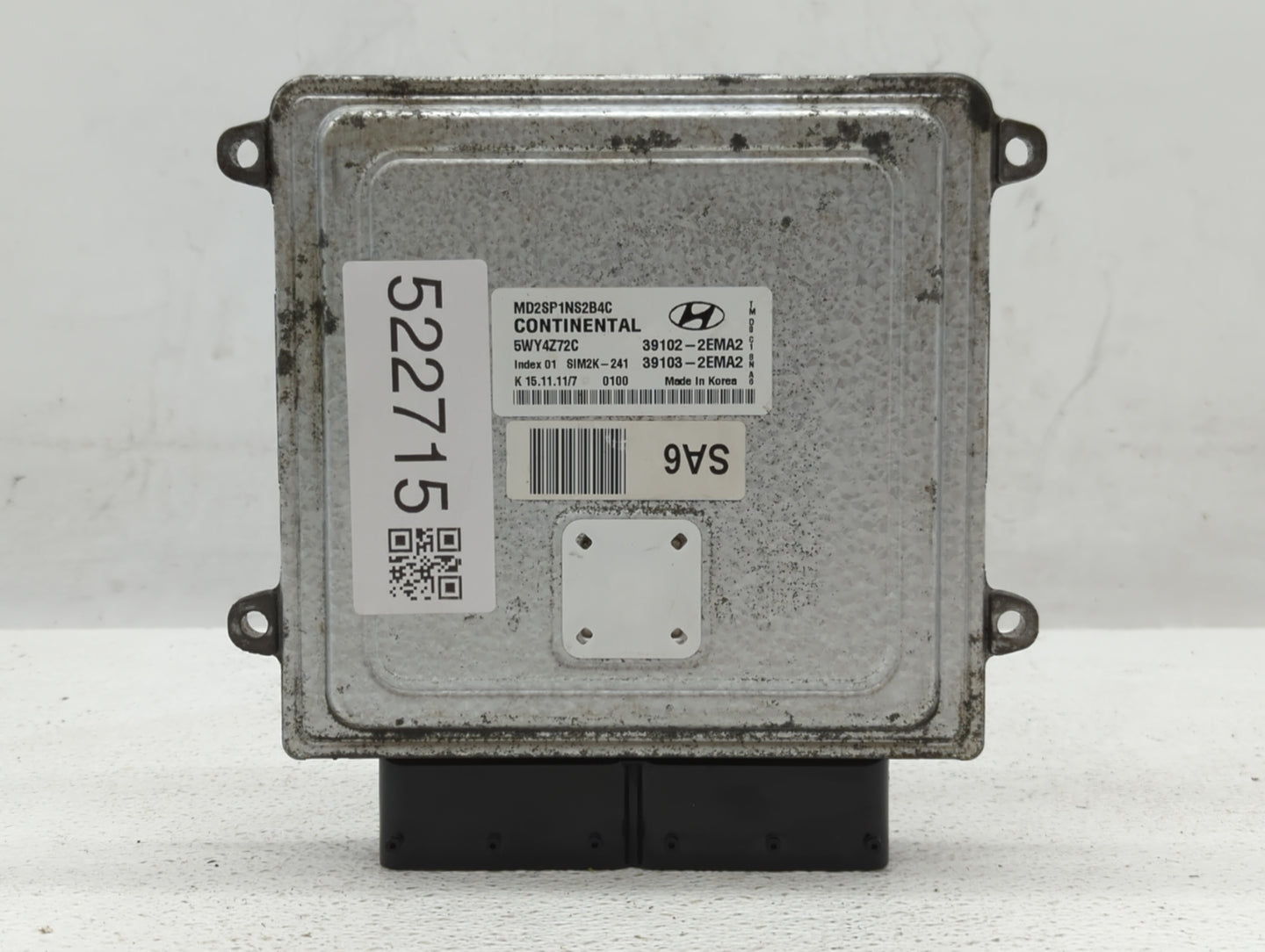 2011-2013 Hyundai Elantra PCM Engine Control Computer ECU ECM PCU OEM P/N:39103-2EMA2 39102-2EMA2 Fits Fits 2011 2012 2013 O