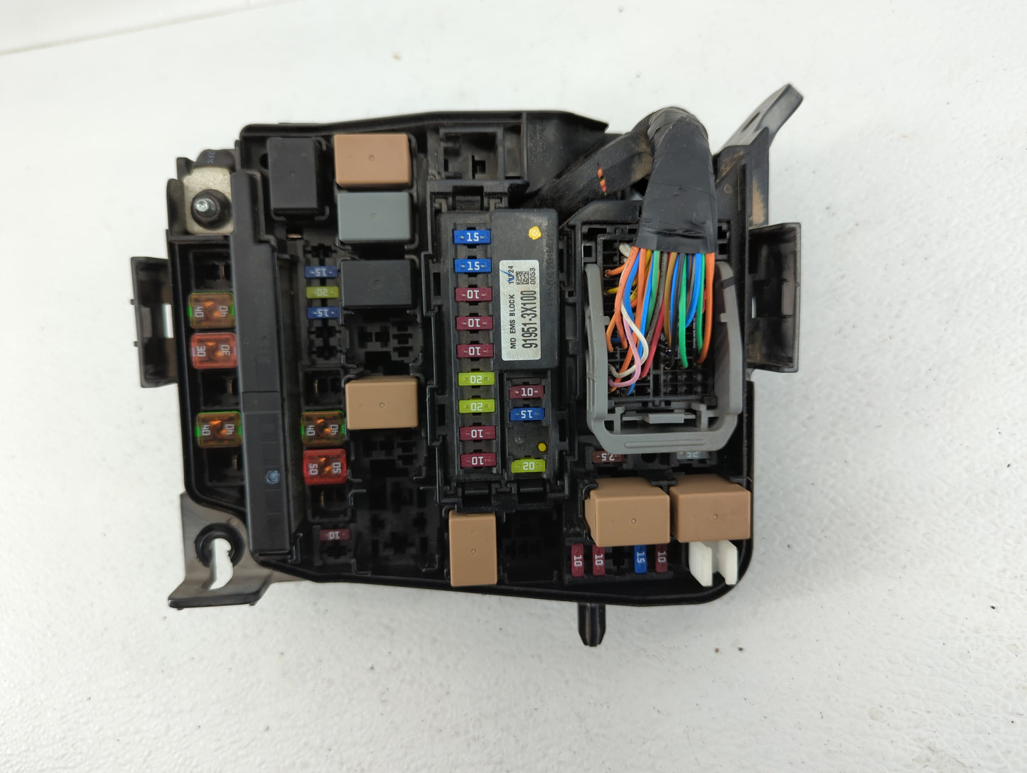 2011-2013 Hyundai Elantra Fusebox Fuse Box Panel Relay Module P/N:91950-3X510 Fits Fits 2011 2012 2013 OEM Used Auto Parts -