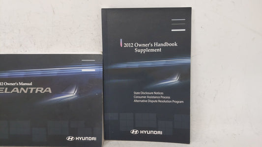 2012 Hyundai Elantra Owners Manual Book Guide OEM Used Auto Parts