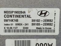 2011-2013 Hyundai Elantra PCM Engine Control Computer ECU ECM PCU OEM P/N:39103-2EMB2 39102-2EMB2 Fits Fits 2011 2012 2013 O