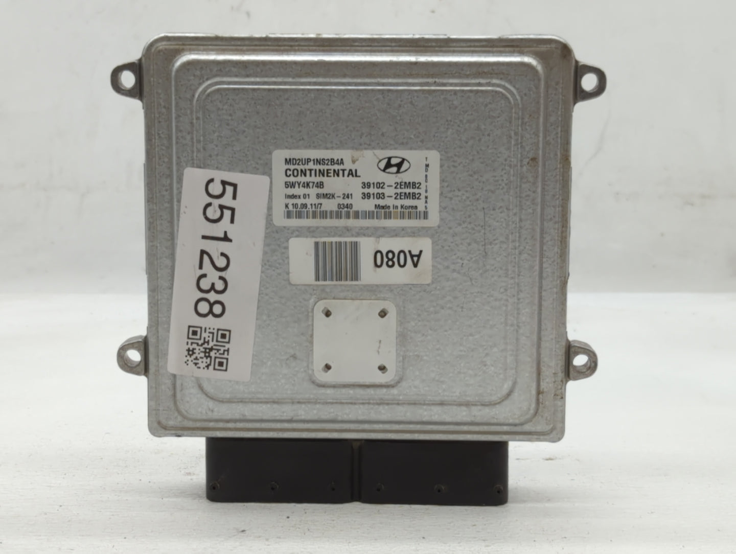 2011-2013 Hyundai Elantra PCM Engine Control Computer ECU ECM PCU OEM P/N:39103-2EMB2 39102-2EMB2 Fits Fits 2011 2012 2013 O