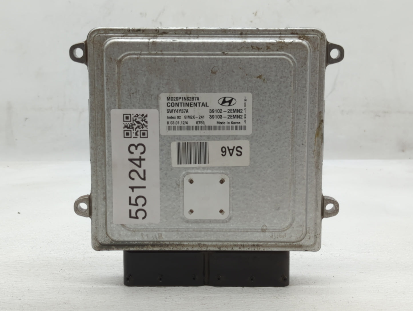 2011-2013 Hyundai Elantra PCM Engine Control Computer ECU ECM PCU OEM P/N:39103-2EMN2 39102-2EMN2 Fits Fits 2011 2012 2013 O