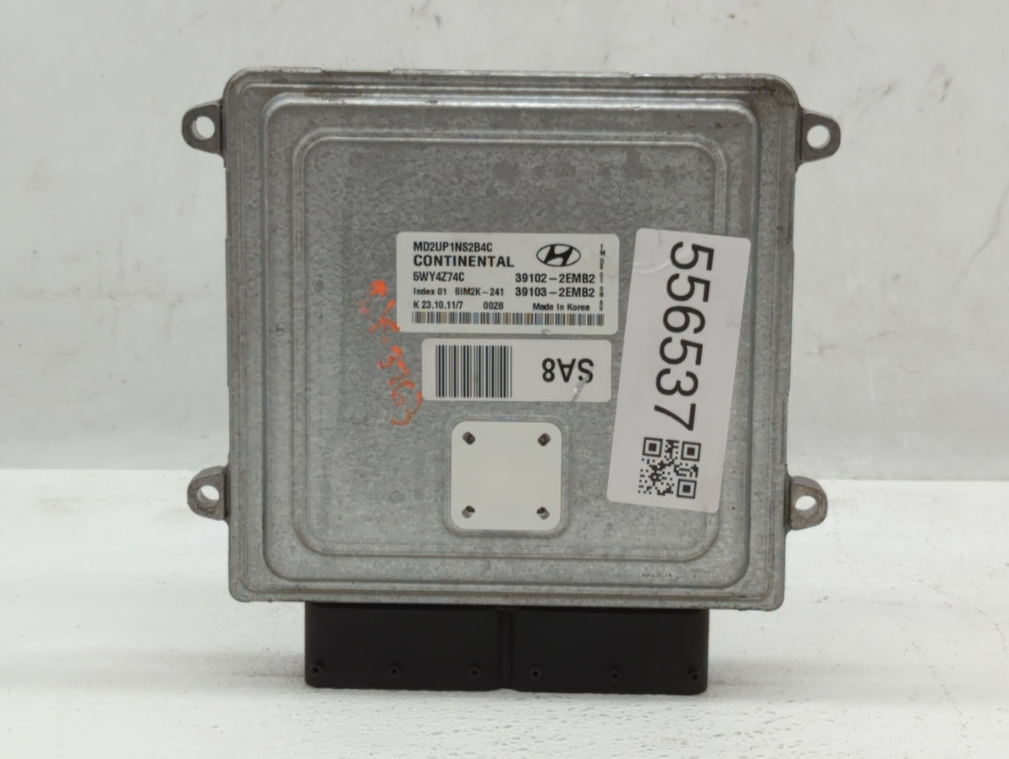 2011-2013 Hyundai Elantra PCM Engine Control Computer ECU ECM PCU OEM P/N:39103-2EMB2 39102-2EMP2 Fits Fits 2011 2012 2013 O