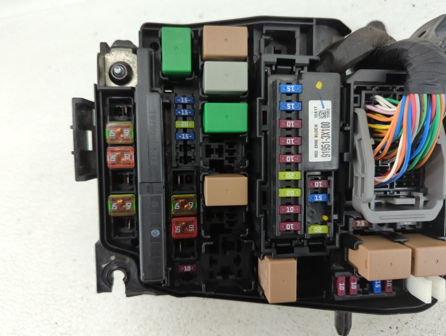 2011-2013 Hyundai Elantra Fusebox Fuse Box Panel Relay Module P/N:912053X223 Fits Fits 2011 2012 2013 OEM Used Auto Parts - 