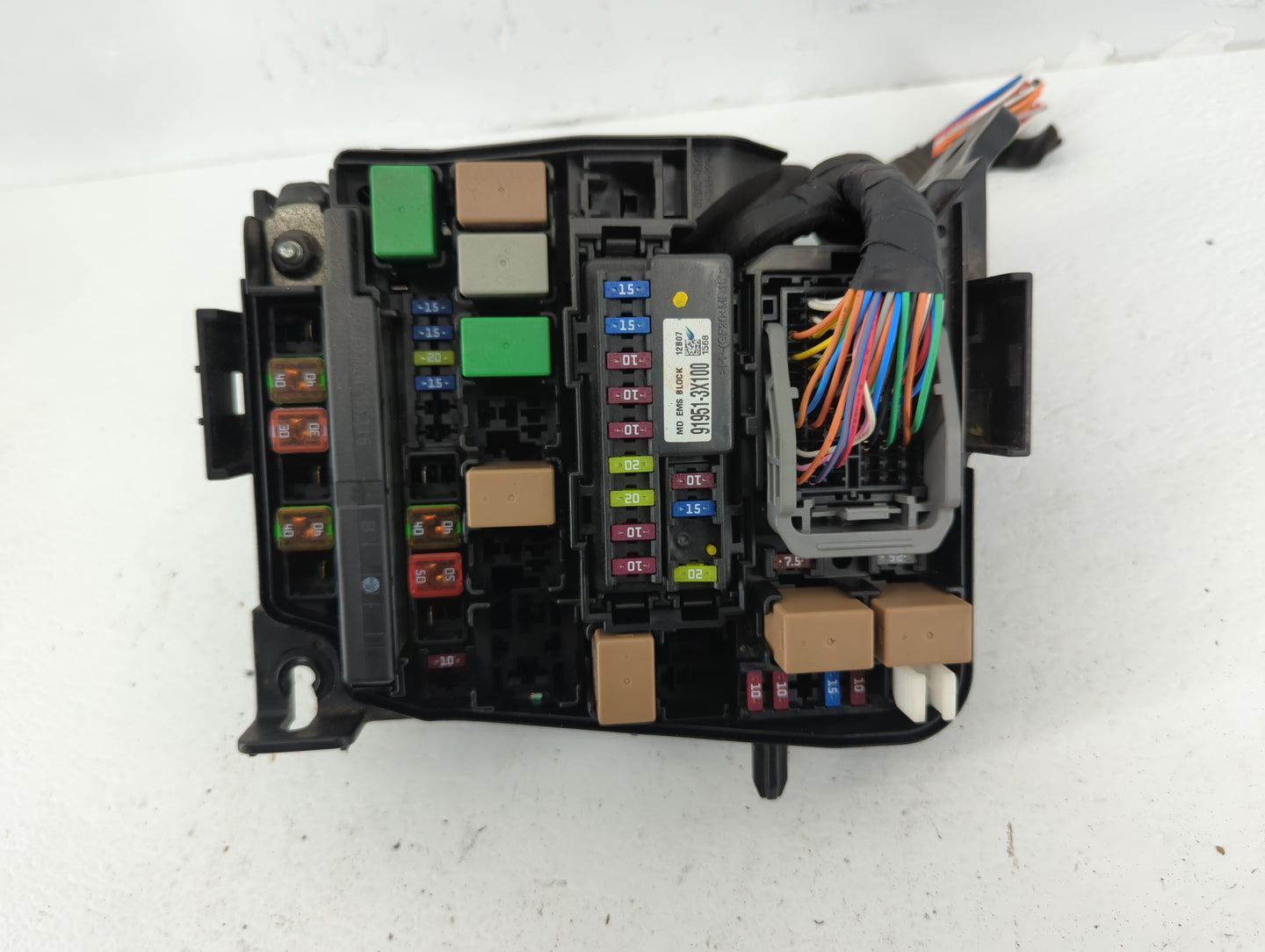 2011-2013 Hyundai Elantra Fusebox Fuse Box Panel Relay Module P/N:91205 3X093 Fits Fits 2011 2012 2013 OEM Used Auto Parts -