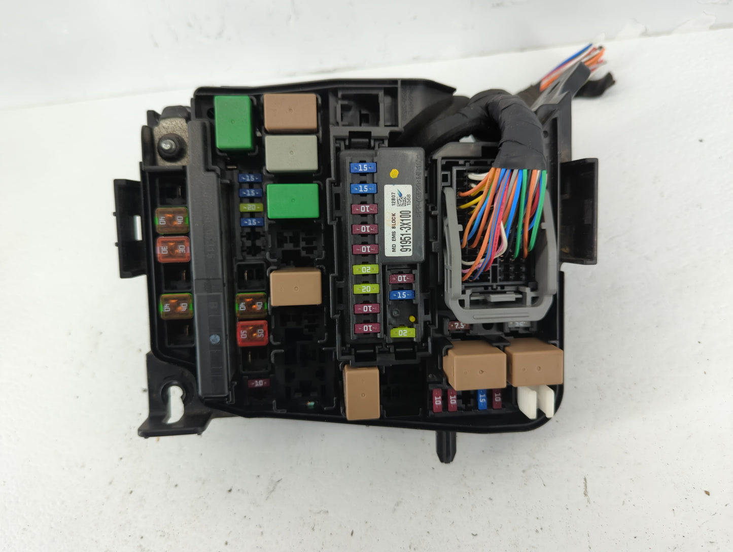 2011-2013 Hyundai Elantra Fusebox Fuse Box Panel Relay Module P/N:91205 3X093 Fits Fits 2011 2012 2013 OEM Used Auto Parts -