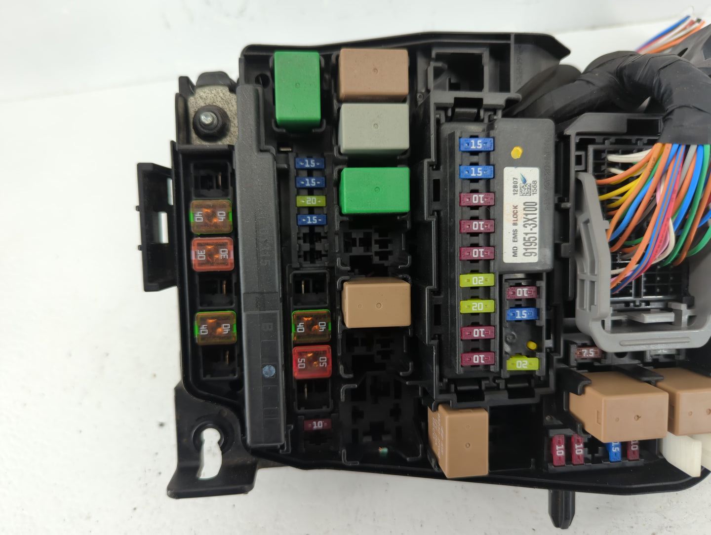 2011-2013 Hyundai Elantra Fusebox Fuse Box Panel Relay Module P/N:91205 3X093 Fits Fits 2011 2012 2013 OEM Used Auto Parts -