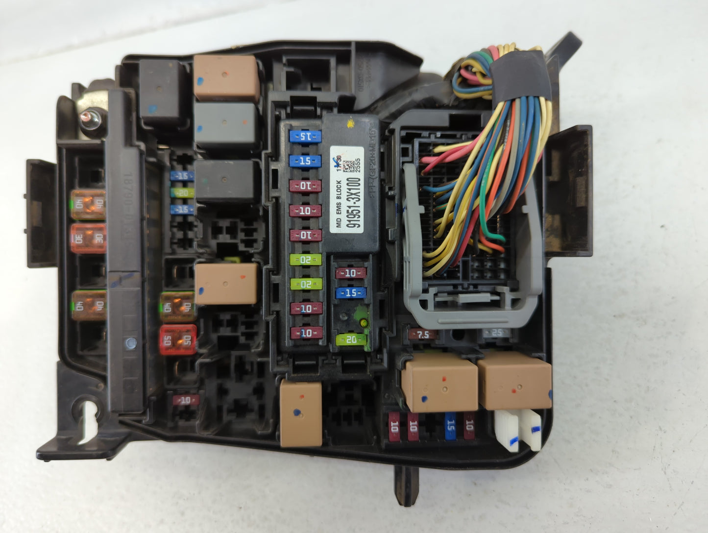 2011-2013 Hyundai Elantra Fusebox Fuse Box Panel Relay Module P/N:1106220886 91950-3X510 Fits Fits 2011 2012 2013 OEM Used A