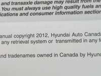 2012 Hyundai Elantra Owners Manual Book Guide P/N:A210-EC23G OEM Used Auto Parts - Oemusedautoparts1.com