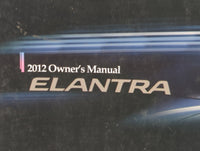 2012 Hyundai Elantra Owners Manual Book Guide P/N:A3YO-EC18A OEM Used Auto Parts - Oemusedautoparts1.com