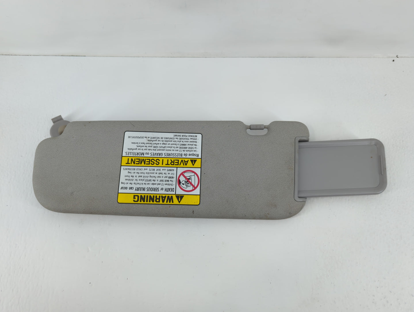 2011-2013 Hyundai Elantra Sun Visor Shade Replacement Passenger Right Mirror Fits Fits 2011 2012 2013 OEM Used Auto Parts - 